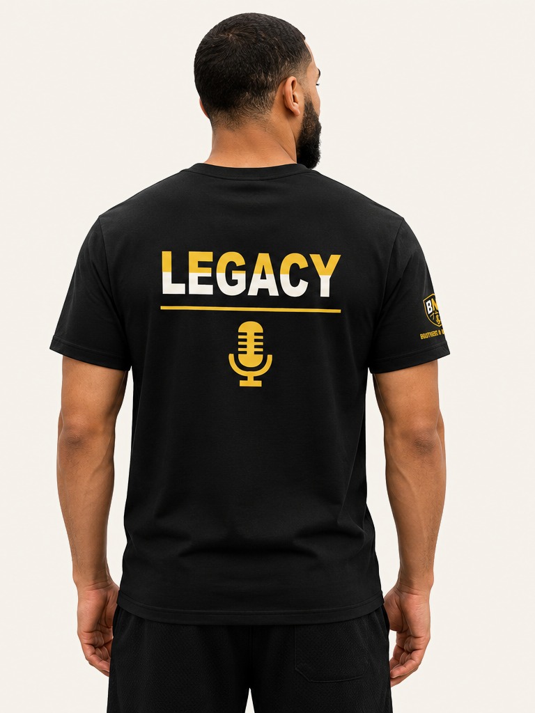 Legacy Tee in Black — back
