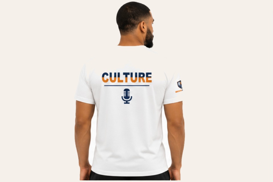 Culture Tee in White — back
